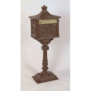 AMCO MAILBOXES Locking Post Mounted Mailbox