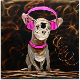 OMAX DECOR Music to My Ears in Pink Painting