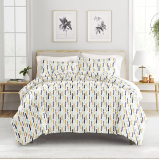 BECKY CAMERON Home Feathers Pattern Duvet Cover Set