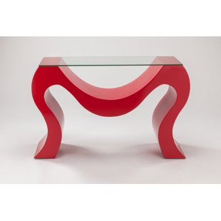 ARTMAX Console Table With Glass