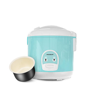 MOOSUM Electric Rice Cooker with One Touch for Asian Japanese Sushi Rice, 5-cup Uncooked/10-cup Cooked