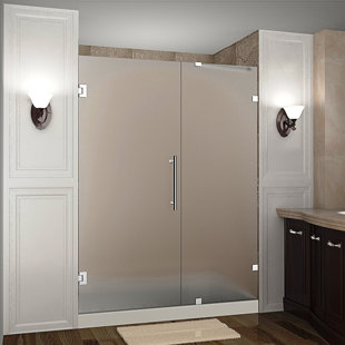 ASTON Nautis 66" x 72" Hinged Completely Frameless Shower Door