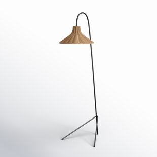 JOSS & MAIN Sylvia 66.5'' Black Tripod Floor Lamp