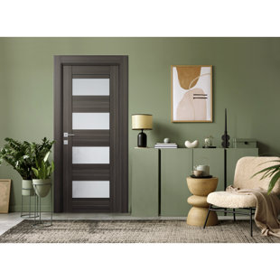 BELLDINNI Della Solid + Manufactured Wood Paneled Matte Slab Door