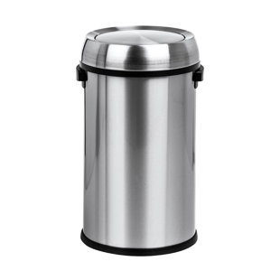 REBRILLIANT Testerman Steel Swing Top Rubbish Bin - 65L