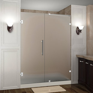 ASTON Nautis 52" x 72" Hinged Completely Frameless Shower Door