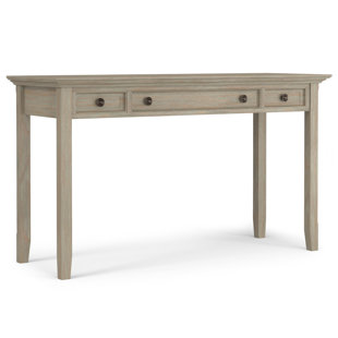 SIMPLI HOME Amherst Solid Wood Top Writing Desk