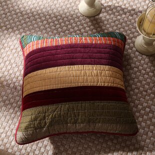 DADA BEDDING Striped Cotton Pillow Cover (Set of 2)