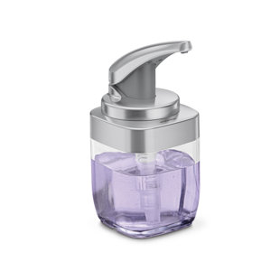 Simplehuman 414ml Square Push Pump Soap Dispenser, Brushed Nickel