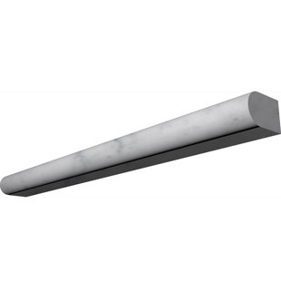 PARVATILE 12'' L x 1'' W Marble Round Tile Trim