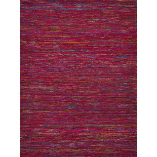 MINORI CASA Holi Rectangle Area Rug in Burnt Red