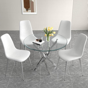 JUXING FURNITURE INC 5 - Piece Pedestal Dining Set