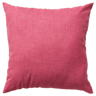 HOMEROOTS 22" Hot Pink Indoor Outdoor Throw Pillow