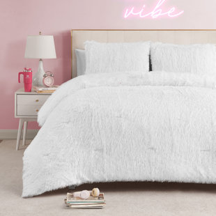 Juicy Couture Shaggy Faux Fur Comforter & Shams Bedding Sets