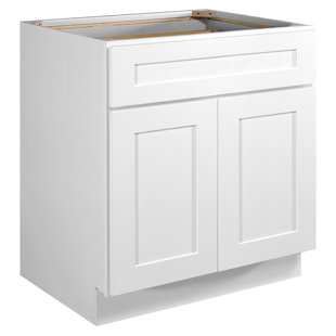 Design House Brookings Unassembled Shaker Base Kitchen Cabinet, White