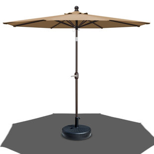 SUNRISE OUTDOOR LTD Led Lighted Battery Patio Umbrella Tilt Sunshade For Outdoor