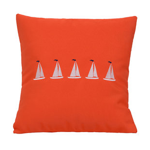 NANTUCKET BOUND Embroidered Sunbrella® Indoor/Outdoor Throw Pillow