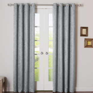BEST HOME FASHION, INC. Polyester Room Darkening Curtain Pair (Set of 2)