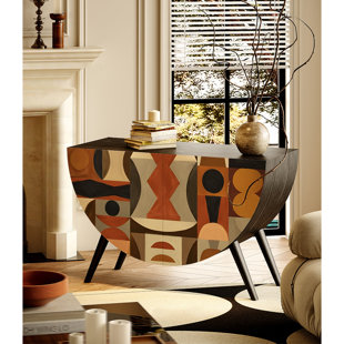 SMI CABINETRY INC 49.21" Black Standard Solid Wood Accent Cabinet