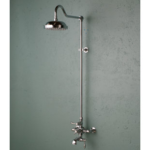 STROM PLUMBING BY SIGN OF THE CRAB Thermostatic Exposed Complete Shower System with Tub Spout