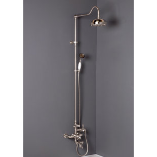 STROM PLUMBING BY SIGN OF THE CRAB Thermostatic Exposed Complete Shower System with Tub Spout