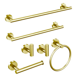 KISRAIS 6-Piece Set Bathroom Hardware Sets