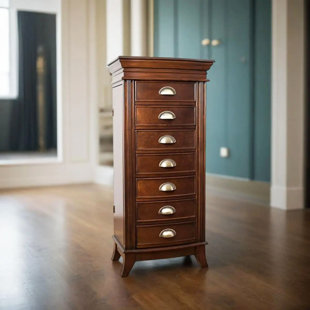 SMI CABINETRY INC 18.11" Brown Rectangular Solid wood Jewelry Armoires