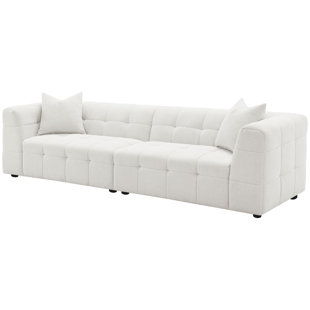 COASTER Everly Boucle Upholstered Extra Long Sofa Off White