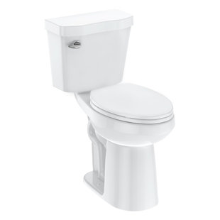 ZACOO Two-Piece Toilet, 21"Toilet, Elongated Toilets For Bathrooms With Soft Close Seat