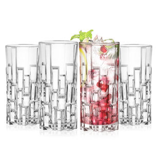 BARSKI Highball Glass - Drinking Glasses - Set of 4 Hiball Tumblers - 11.6 oz (Set of 4)