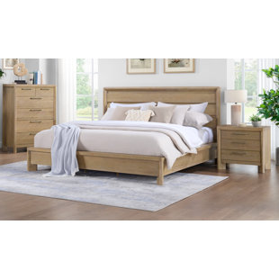 MILLWOOD PINES Karcen Sand Dune Bedroom Set With Chest And 2 Nightstands