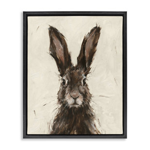 ROSALIND WHEELER " Brown European Rabbit Hare Portrait Painting " by Ethan Harper