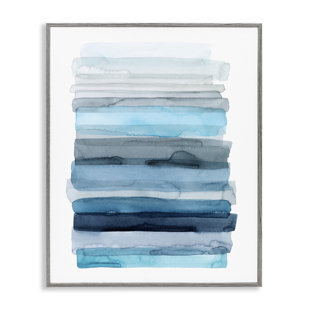 STUPELL INDUSTRIES " Water Inspired Abstract Lines " by Grace Popp