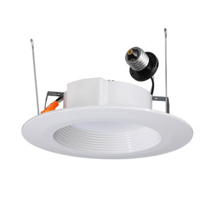 ETI SOLID STATE LIGHTING 6 In. 2700k Warm White Integrated Led Recessed Trim Downlight 670 Lumens Wet Rated Dimmable (4-pack)