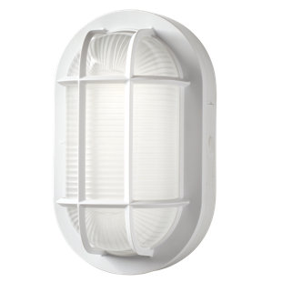 ETI SOLID STATE LIGHTING 8.5in. Oval LED Outdoor Wall Ceiling Bulkhead Light 3 Color Temperature Weather Rust Resistant (2PK) (Set of 2)