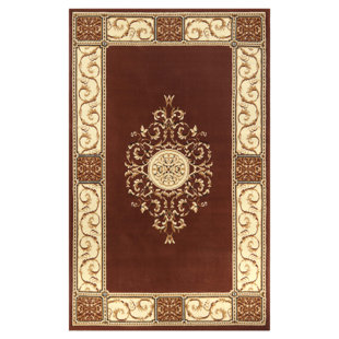 ASTORIA GRAND Dodington Classic Elegant Floral Medallion Area Rug
