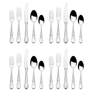 Mikasa Marseille 20-Pc Flatware Set, Stainless Steel, Service For 4