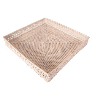 ARTIFACTS TRADING Artifacts Rattan Seca Design Square Tray