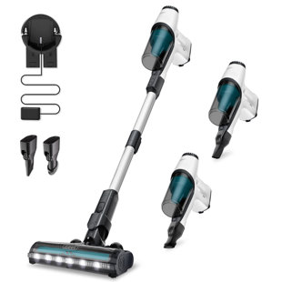 GEVI HOUSEHOLD Gevi Lightweight HEPA Cordless Stick Vacuum Cleaner with Flat Suction Nozzle & Dusting Brush & Floor Brush