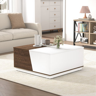 17 STORIES Haven Square Coffee Table With Storage