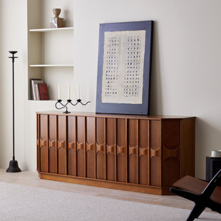 SMI CABINETRY INC 79.53" Brown Rectangular Solid Wood Sideboard