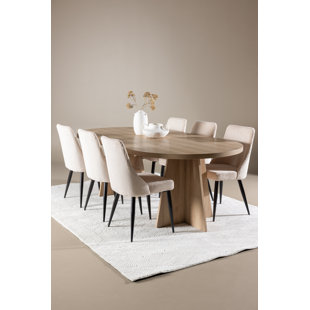 ISABELLINE Essgruppe Finsbury mit 6 Stühlen
