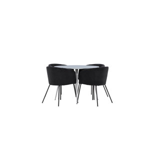 FJØRDE & CO Essgruppe Ybarra mit 4 Stühlen