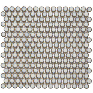 PARVATILE (38178) 0.75" x 0.75" Porcelain Penny Round Mosaic Wall & Floor Tile
