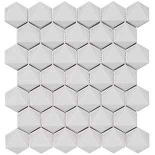 PARVATILE (38178) 2" x 2" Porcelain Honeycomb Mosaic Wall & Floor Tile