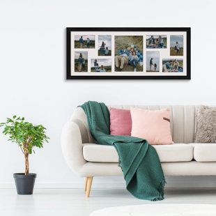 BEACHWATER POOL & SPA, LLC 2 Pack Picture Frames Collage With 9 Openings, Display Eight 4 X 6 Pictures And One 8X10 Photos For Wall Mounting