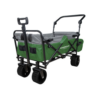 WONDERFOLD OUTDOOR S3 Push & Pull Folding Utility Wagon With Brakes
