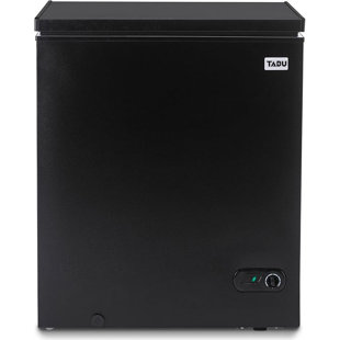 Tabu Chest Freezer, 5.0 Cu Ft Deep Freezer With Removable Storage Basket, Black Top Open Door Freezer With 7 Level Adjustable Temperature, Compact Freezer With Top Open Door (black)