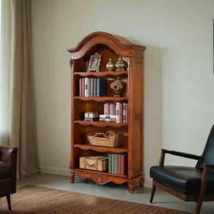 SMI CABINETRY INC 43.31" Brown Standard Solid + Manufactured Wood Bookcases