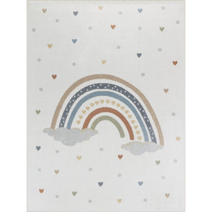 ISABELLE & MAX Hubbs Machine Washable Children's Bedroom Rug Multicolour